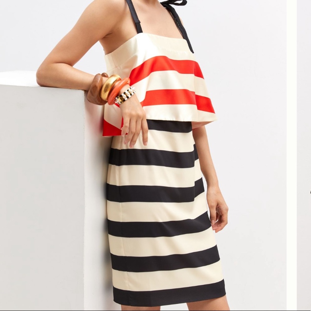 Anthropologie striped mini dress